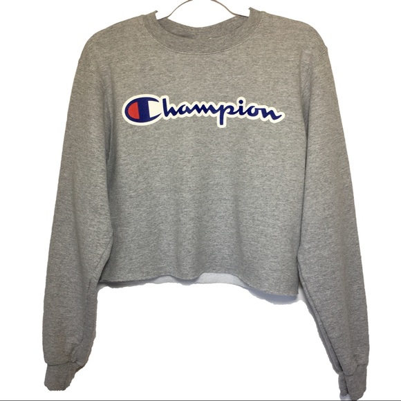 Champion Tops - Champion Custom Cut Crewneck Crop Top Size Small